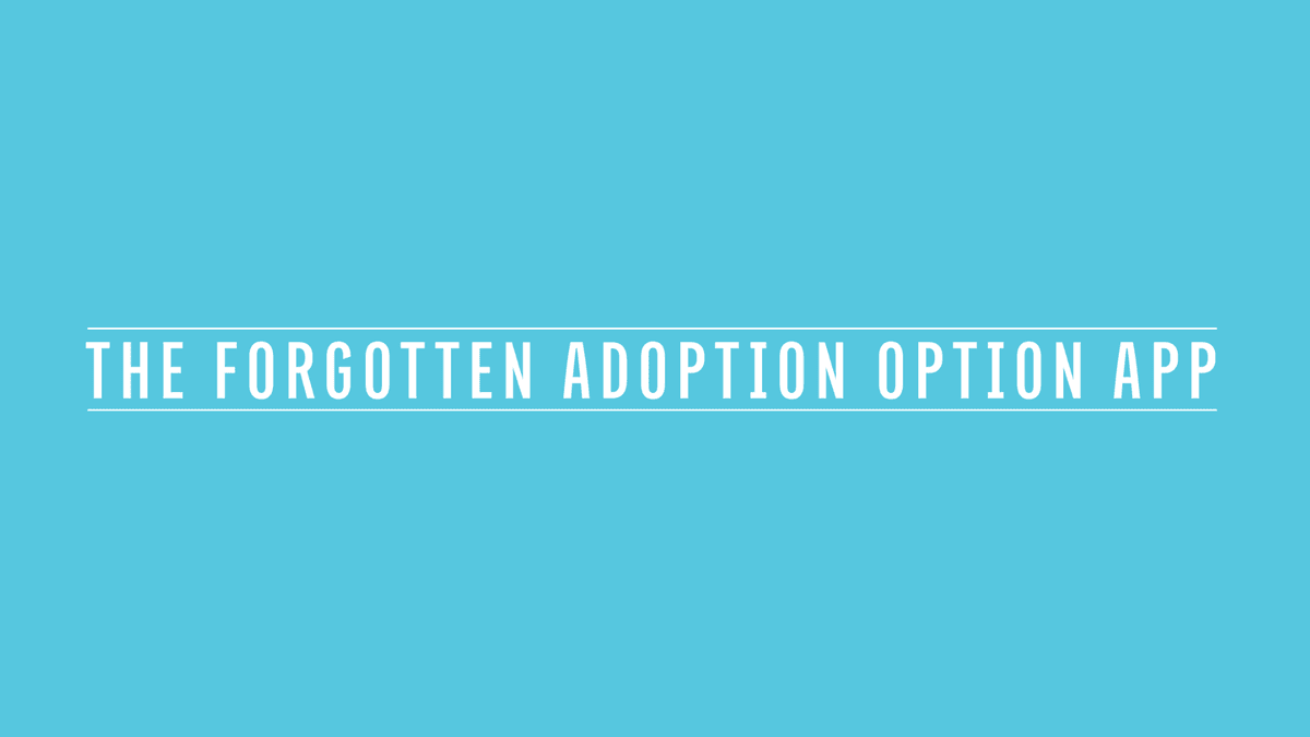 Image for Forgotten Adoption Option App